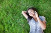 Girl Using Mobile Phone Girl Using Mobile Phone